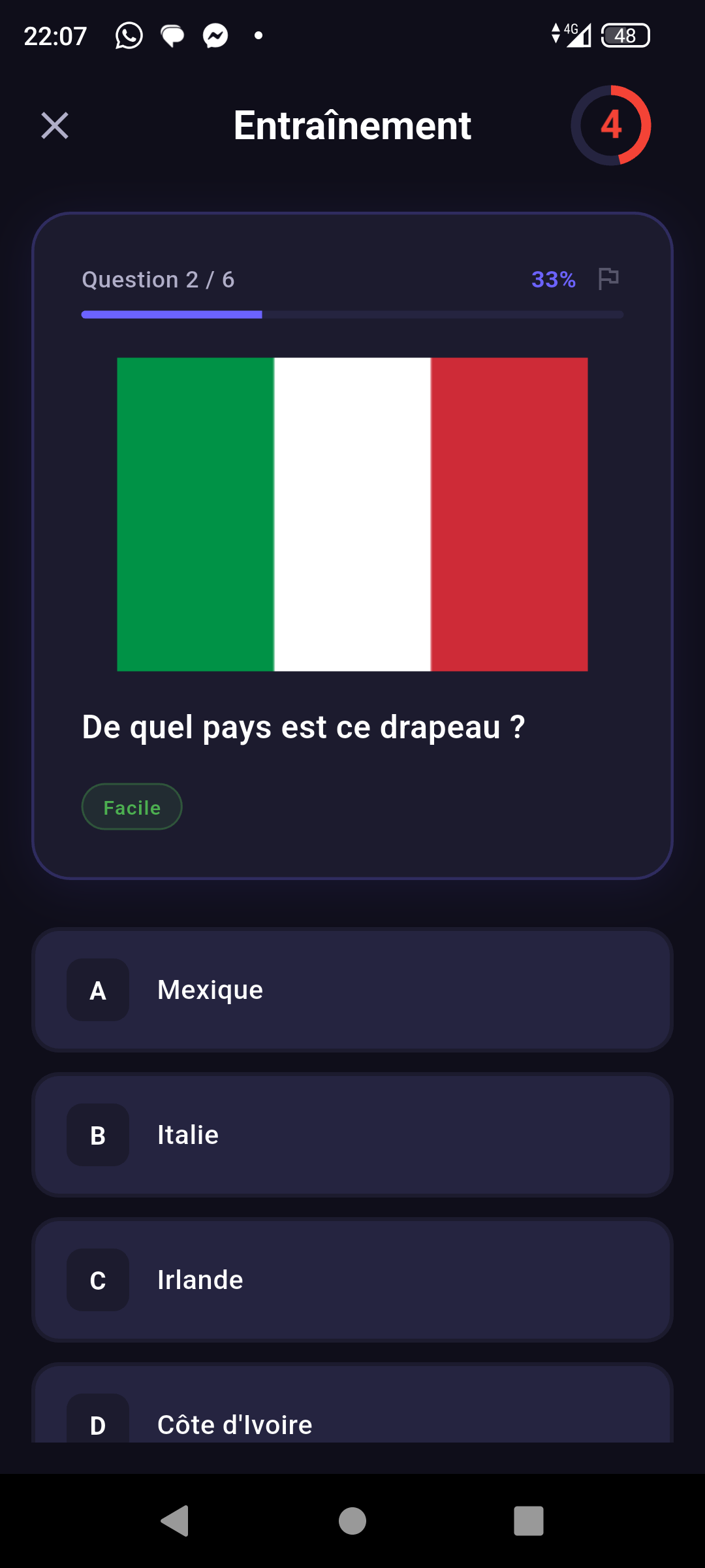 Aperçu UtilQuizz